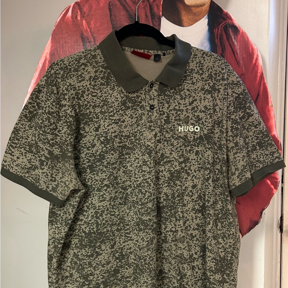 HUGO Green Polo Shirt with Classic Style
